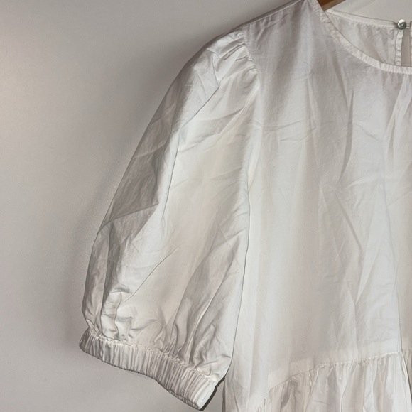 Aware by Vero Moda Puff Sleeve Dress White - Picture 8 of 11